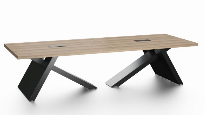 Bordo Meeting Table 320- Brown & Black