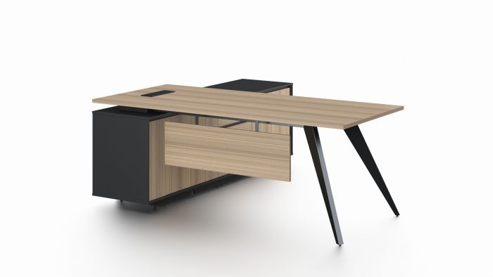 Executive desk - Brown & Black