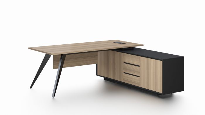 Executive desk - Brown & Black