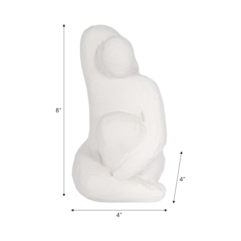 8" Raised Arm Posing Figure, White