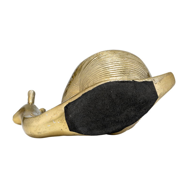 7"L METAL, DECO SNAIL, GOLD