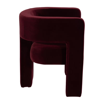 ROUND BACK CHAIR - WINE