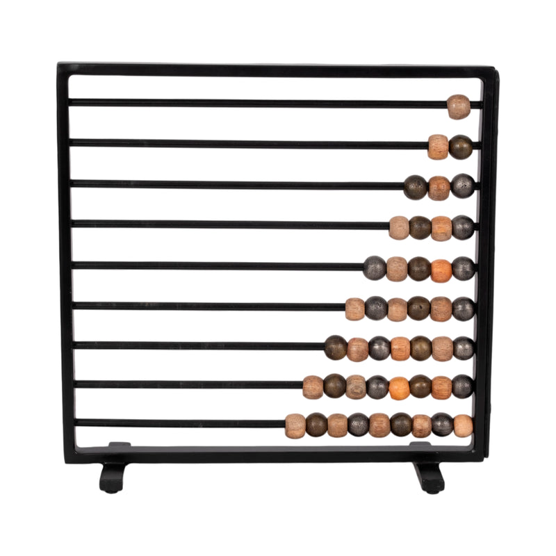 15" Decorative Abacus, Black Multi