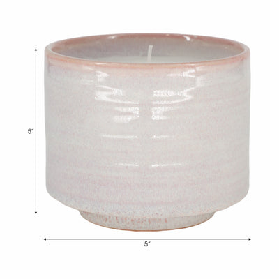 5" 15oz Reactive Citro Candle, Pink Fade