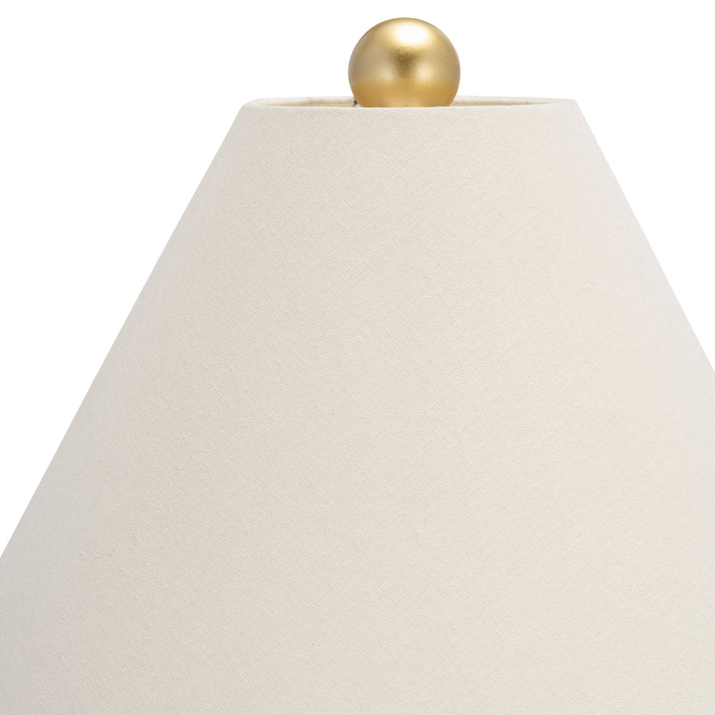 Resin 26" Textured Table Lamp, Gold