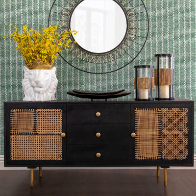 WOOD 63X30" PATCHWORK SIDEBOARD