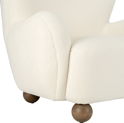 WINGBACK OCCASIONAL CHAIR, BEIGE