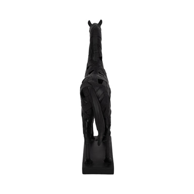 17" Horse Sculpture On Base, Black