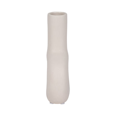 DOL, 8" OPEN CUT VASE, COTTON