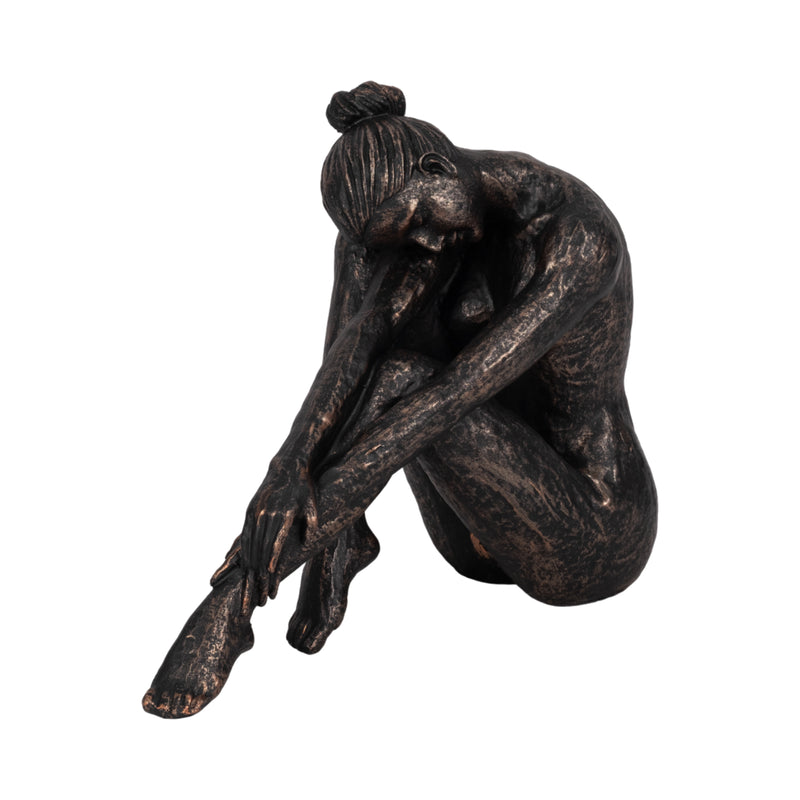 11" Resting Ballerina, Bronze