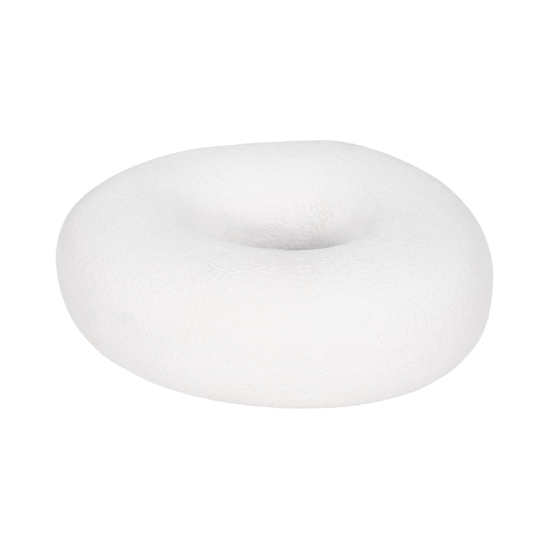 10" Textured Open Cut-out Slanted Circle Object, W