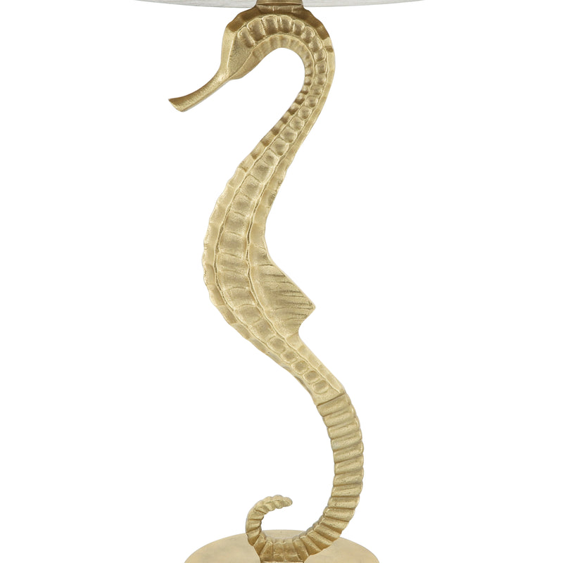 METAL, 24" SEAHORSE SIDE TABLE, GOLD KD