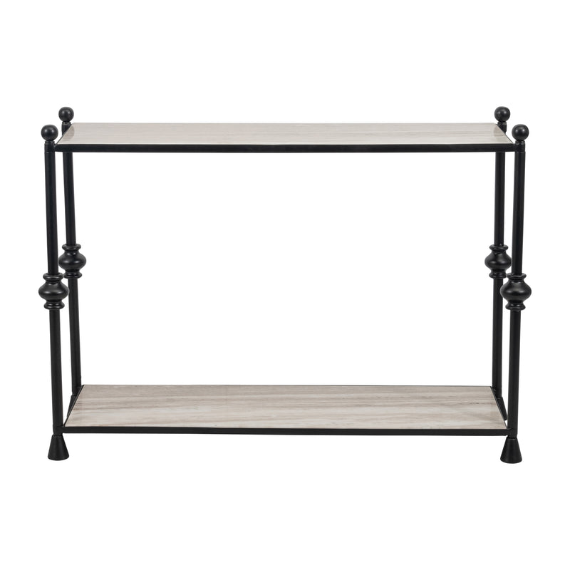 Metal, 44" Elliot Console Table, Black, K/d