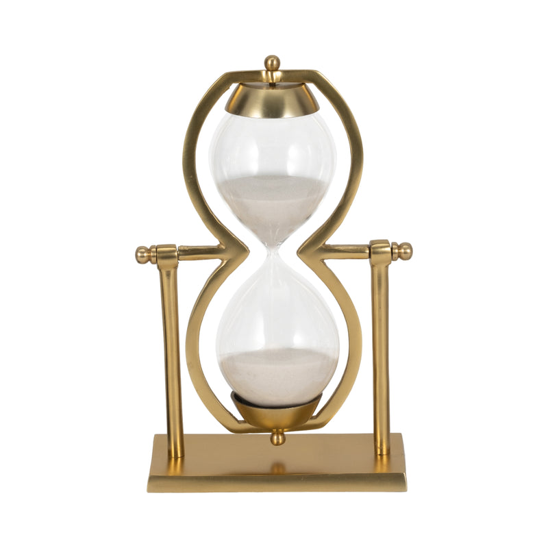 11"h Gold Metal Sandtimer