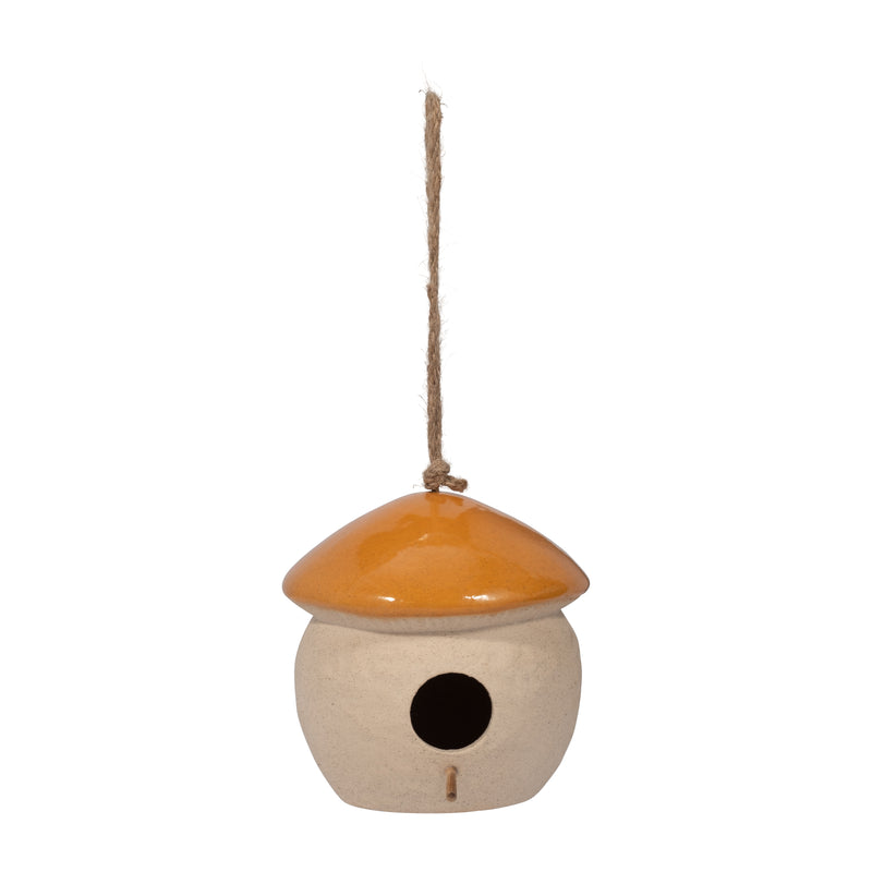 CER, 6" ROUND BIRD FEEDER, DARK ORANGE