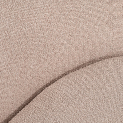 118" Raf Chaise Sofa, Blush 2 Bx