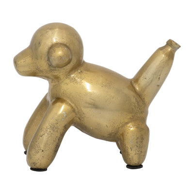 5"L METAL BALLOON MONKEY, GOLD