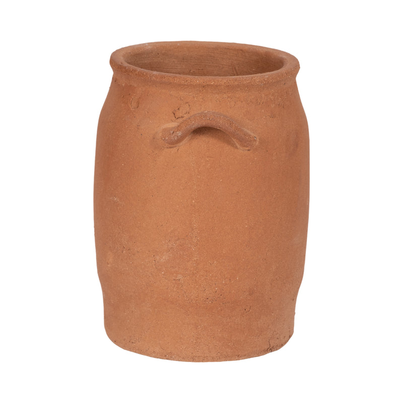 8" Traditional Handle Vase, Terracotta