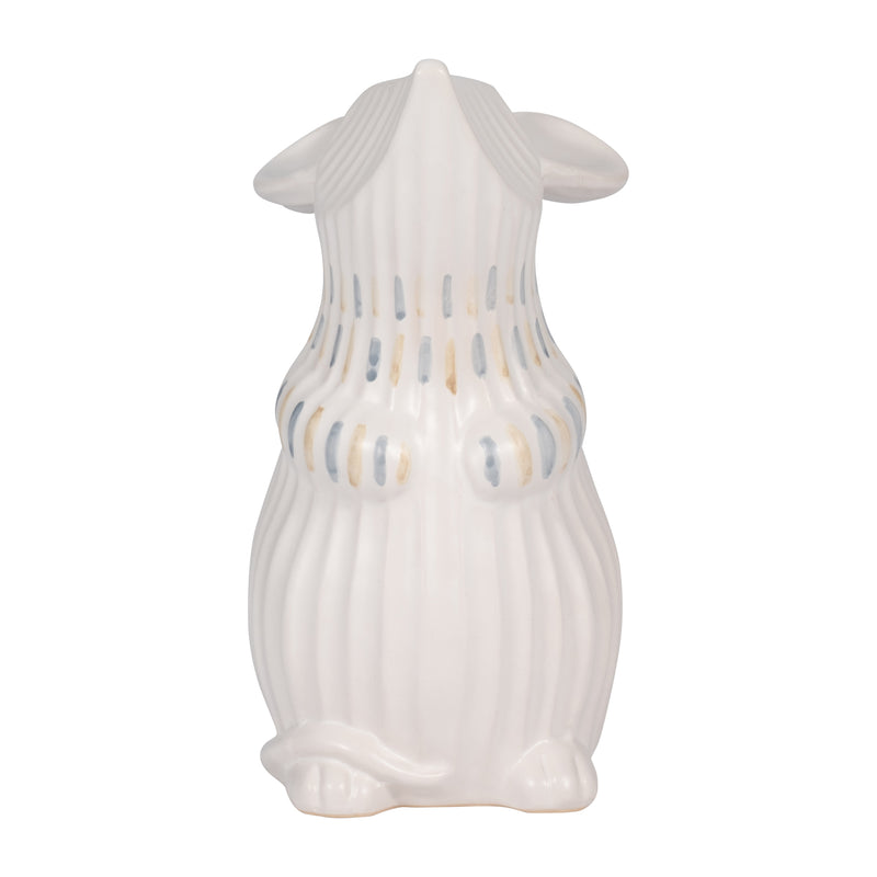 Cer, 8" Little Mouse Vase, Ivory