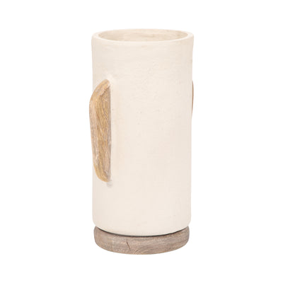 Ecomix, 13" Organic Vase, Ivory