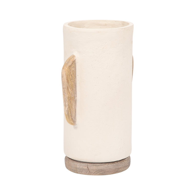 Ecomix, 13" Organic Vase, Ivory