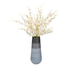 Metal 24"H Alabastron Vase, Multi