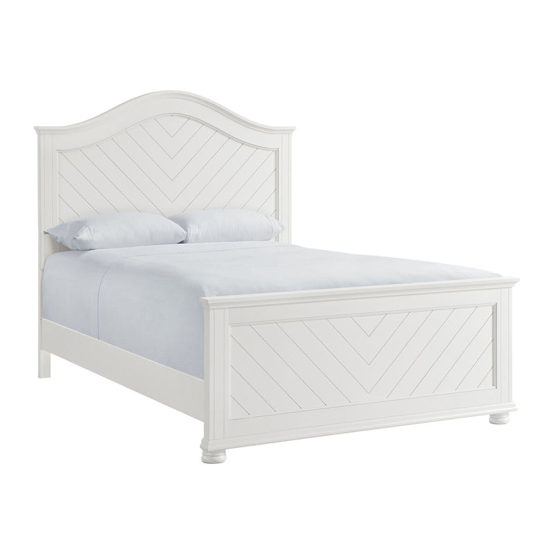 Kona Queen Panel Bed in White