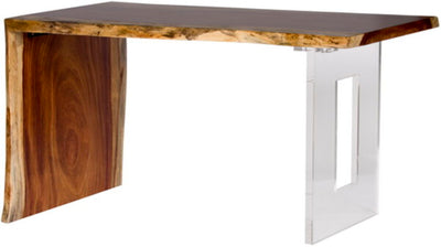 Natural Guanacaste 54" Waterfall Desk