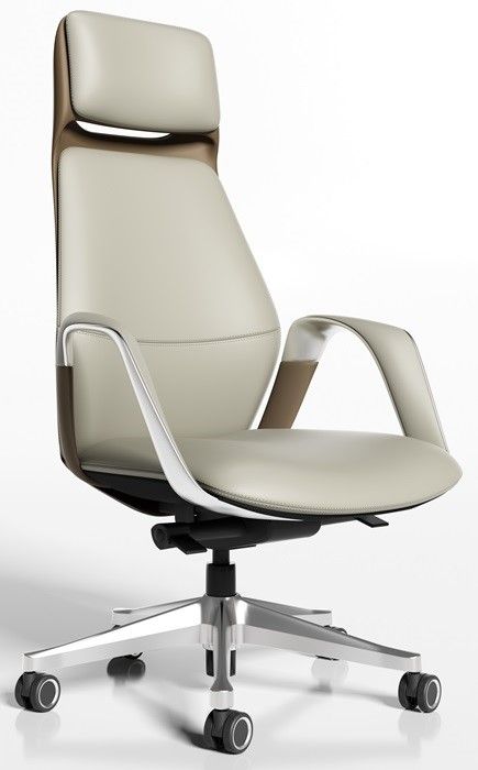 High Back Chair Cream Brown – Al Rugaib Furniture