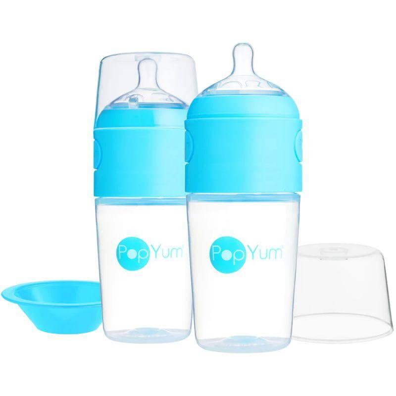 Pop Yum 2 PCS Pack Baby Feeding Bottle - 260 ml - Blue