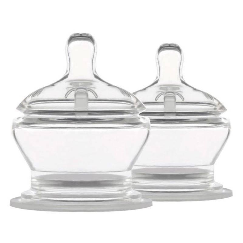 Pop Yum Transparent Freeding Nipples Extra Fast Flow - 6-8 Months - 2 Pieces