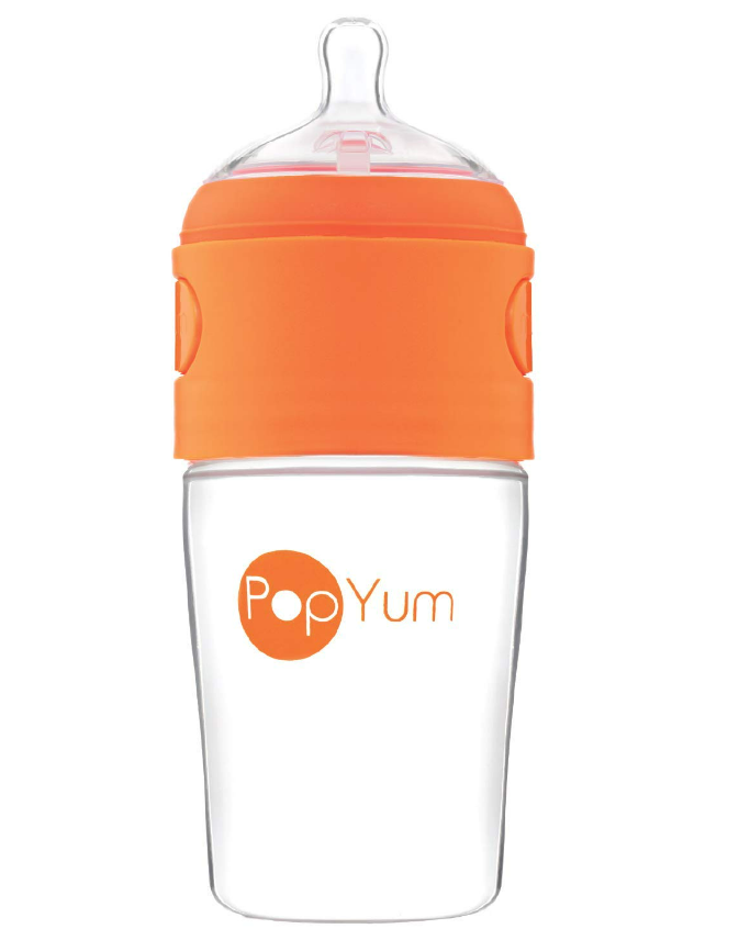 Pop Yum Baby Feeding Bottle - 260 ml - Orange