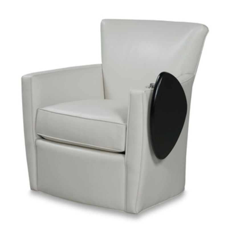 Gaither Swivel Chair with Folding Tablet