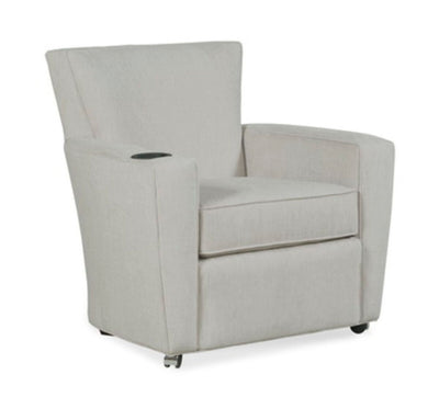 Payton Lounge Chair with Front Casters, Cupholder