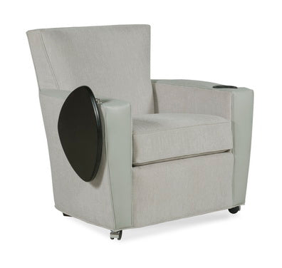 Payton Lounge Chair with Front Casters, Cupholder,