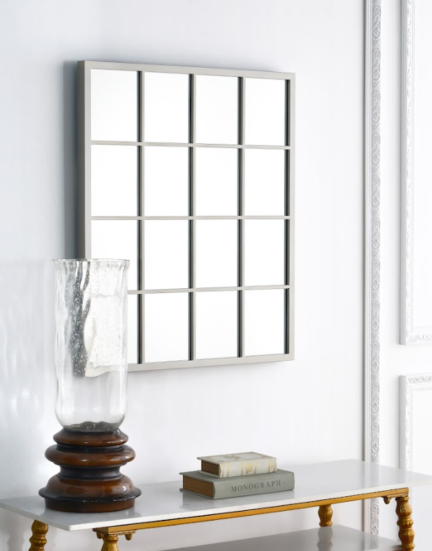 Quadrant Metal Frame Mirror, matt finishing