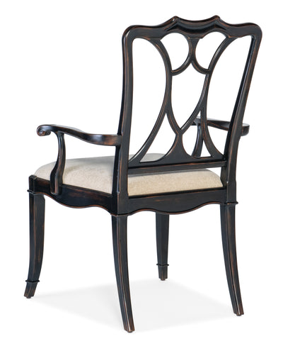 Charleston Upholstered Seat Arm Chair