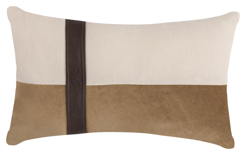 Toffee Velvet Linen Throw Pillow - TP08-01-B