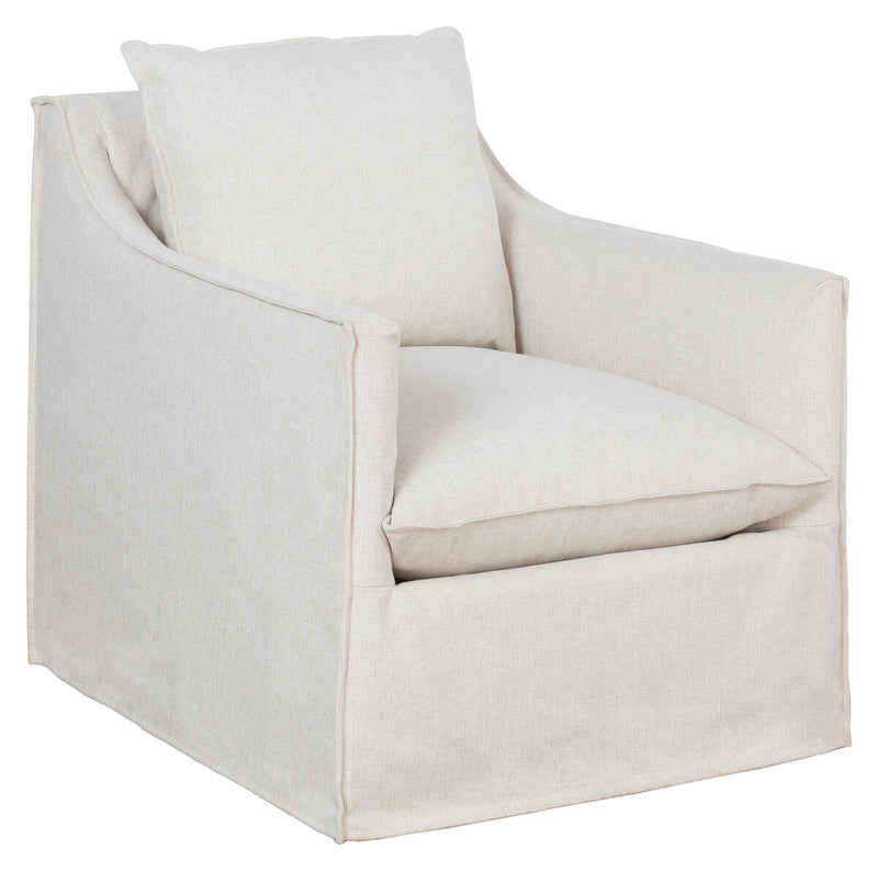 Cape May Slipcovered Swivel Glider