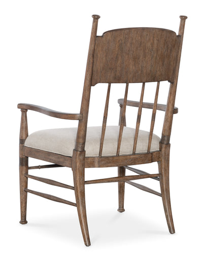 Americana Upholstered Seat Arm Chair