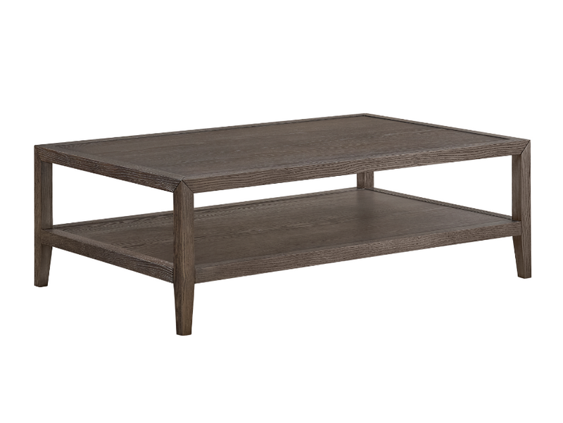 Brown Oak Wood Coffee Table