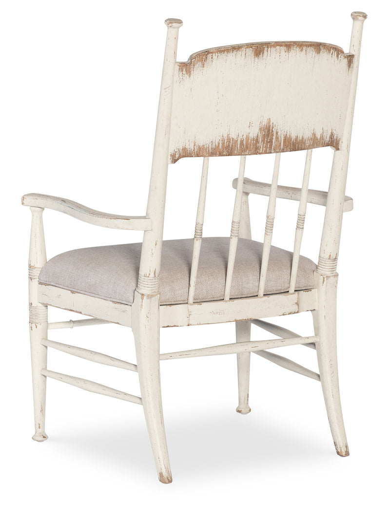 Americana Upholstered Seat Arm Chair