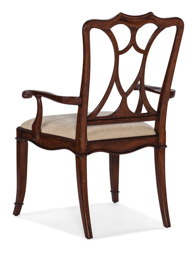 Charleston Upholstered Seat Arm Chair