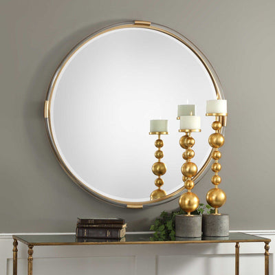 MACKAI ROUND MIRROR - Al Rugaib Furniture (4533643051104)