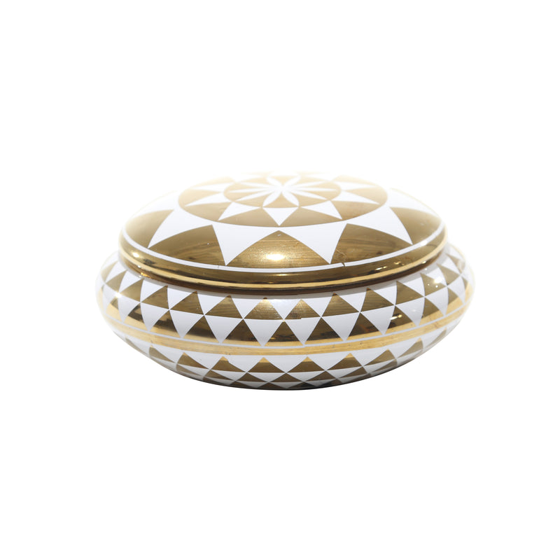 FLAT GOLD/WHITE TRIANGLE JAR (6608452223072)