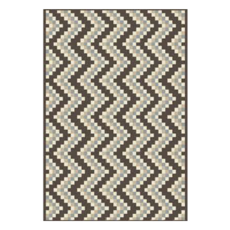 Roots Ferrera ZigZag Light Brown Rug