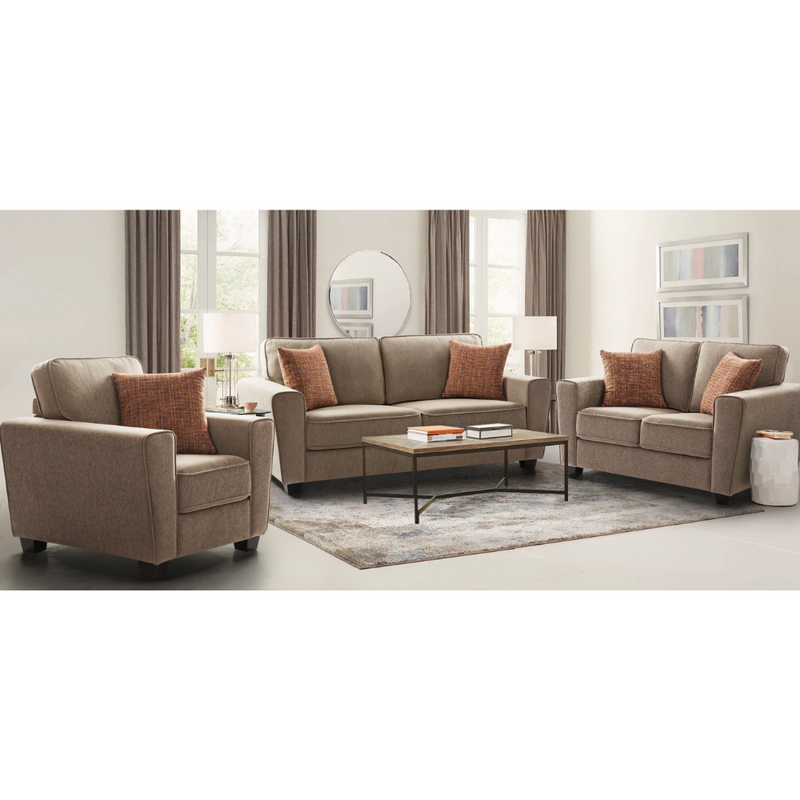 Fernley Friendly Caramel Sofa Set (6645528002656)