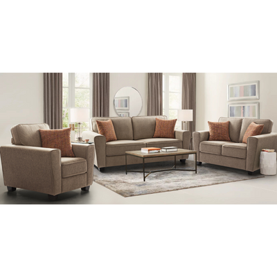 Fernley Friendly Caramel Sofa (6645527969888)