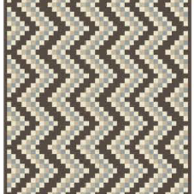 Roots Ferrera ZigZag Light Brown Rug