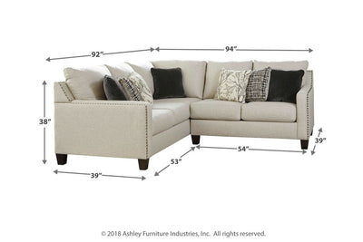 Hallenberg 2 Piece Sectional - Al Rugaib Furniture (4676223467616)